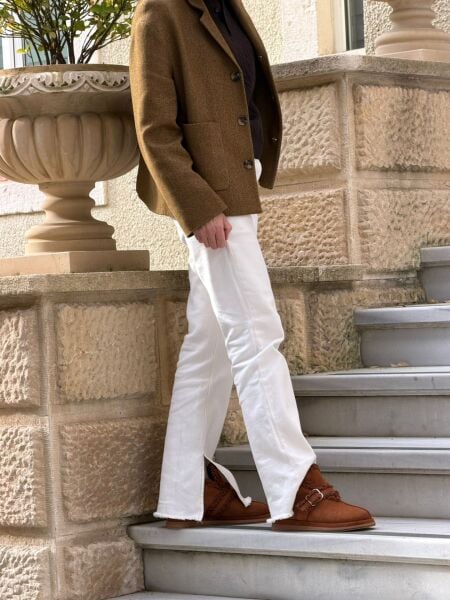 2674 KADIN GERÇEK DERİ TABA SÜET BOT