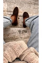 7075 KADIN HAKİKİ SÜET İÇİ KÜRKLÜ LOAFER