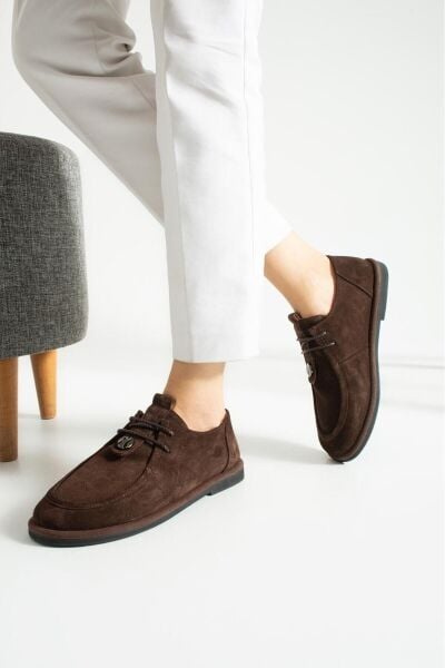 Hakiki Deri Gold Ayarlanabilir Toka Detaylı Kadın Loafer