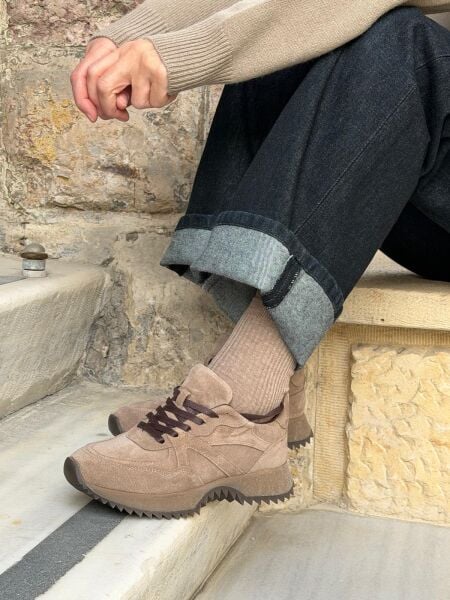 7160 KADIN GERÇEK DERİ SNEAKER