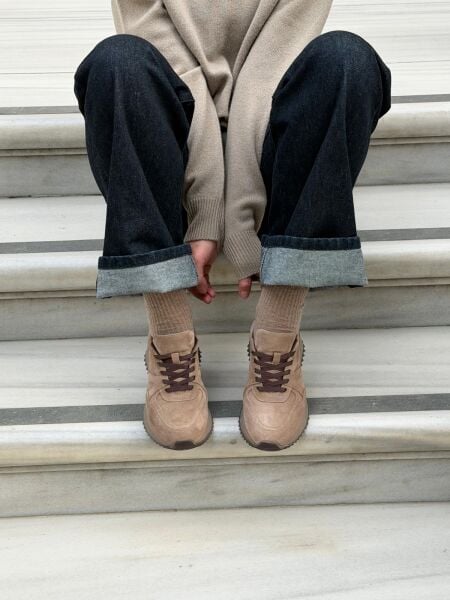 7160 KADIN GERÇEK DERİ SNEAKER