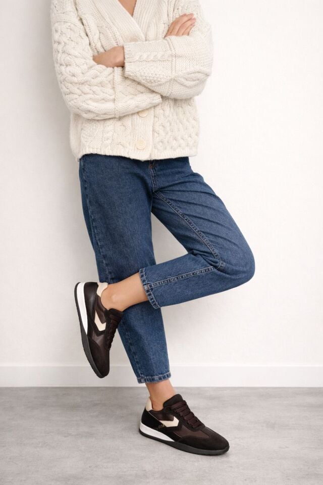 Y -7051 KADIN GERÇEK DERİ SNEAKER