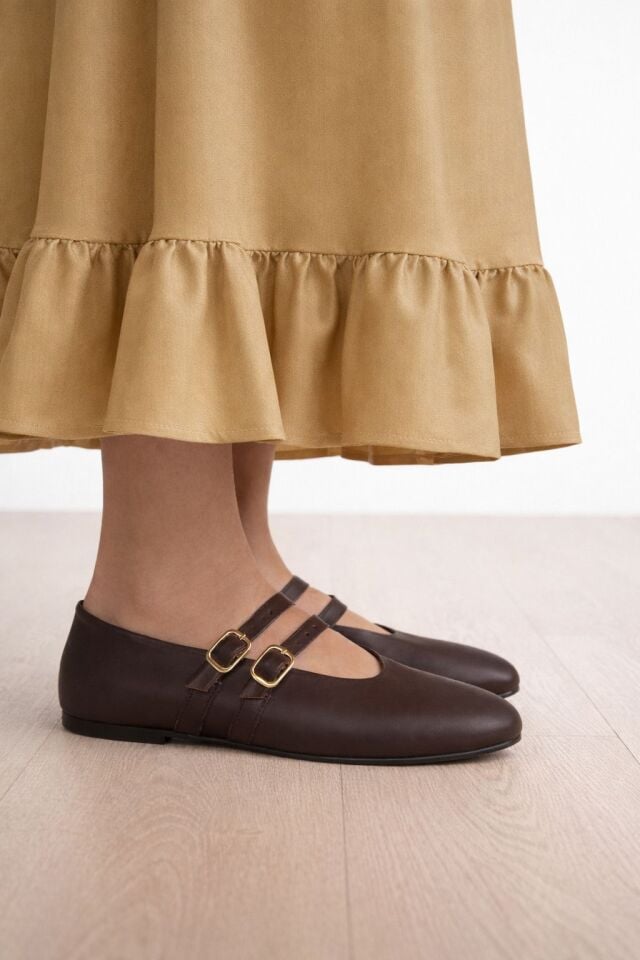 416-4   KADIN GERÇEK DERİ BABET