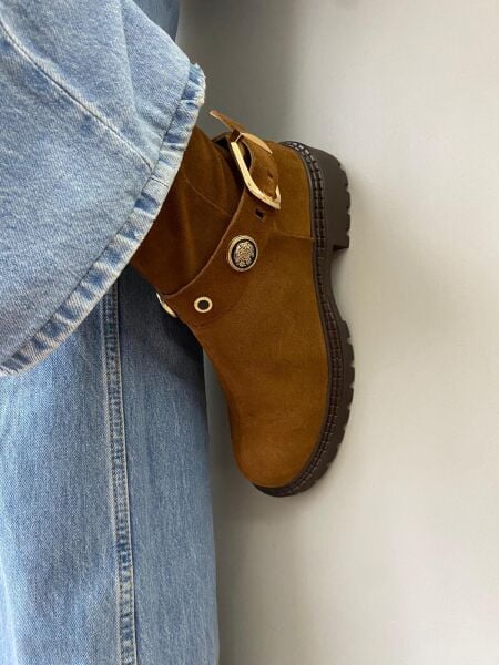 25204  GERÇEK DERİ TABA SÜET KADIN BOT