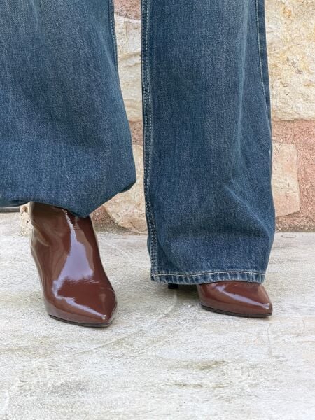 2048 KADIN GERÇEK DERİ KAHVE RUGAN BOT