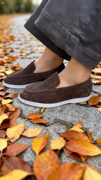 7072 KADIN GERÇEK DERİ SÜET LOAFER
