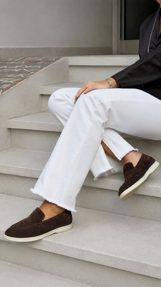7072 KADIN GERÇEK DERİ SÜET LOAFER
