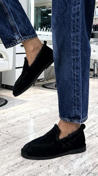 7044 KADIN BABET İÇİ KÜRKLÜ LOAFER