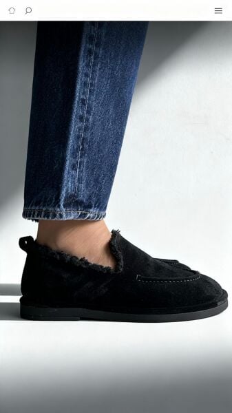 7044 KADIN BABET İÇİ KÜRKLÜ LOAFER