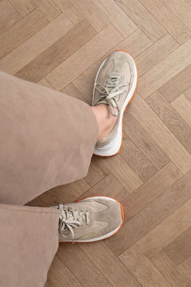 444-8210 KADIN GERÇEK DERİ SNEAKER AYAKKABI