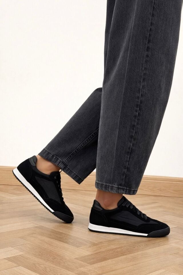 Y-7027 KADIN GERÇEK DERİ SNEAKER AYAKKABI