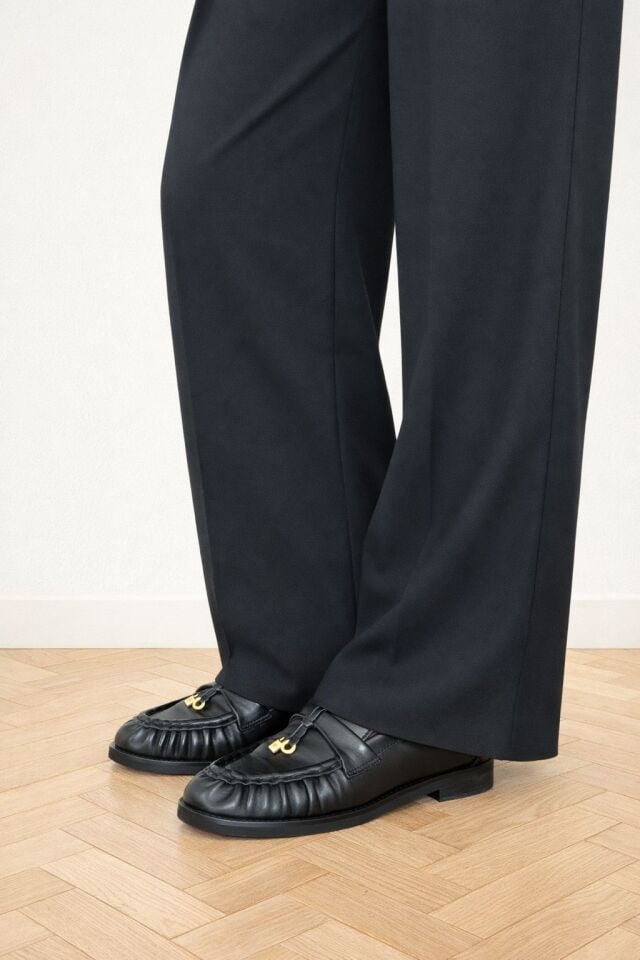 4196 KADIN GERÇEK DERİ LOAFER AYAKKABI