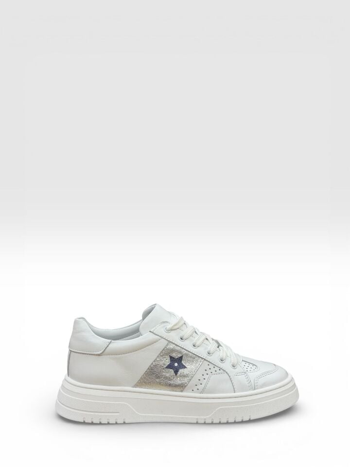 Z87880 KADIN GERÇEK DERİ SNEAKER AYAKABBI