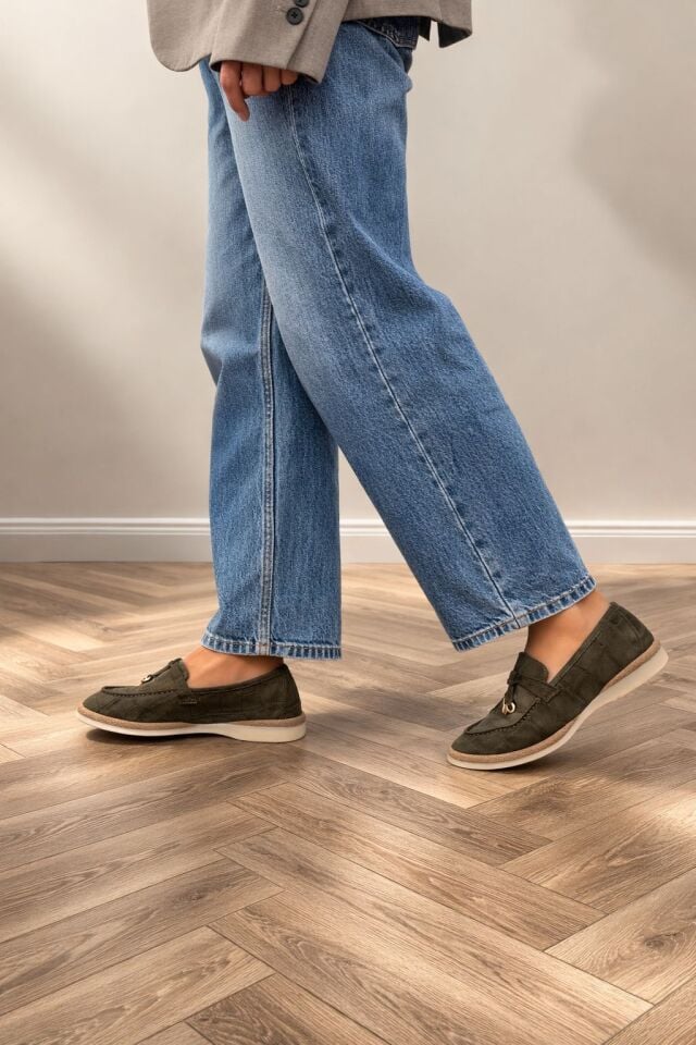 3062 KADIN GERÇEK DERİ LOAFER AYAKABBI